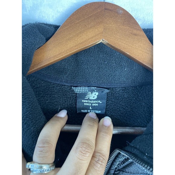 New Balance Black Fleece Full Zip Jacket Men's Size L Camo Print - Picture 4 of 11